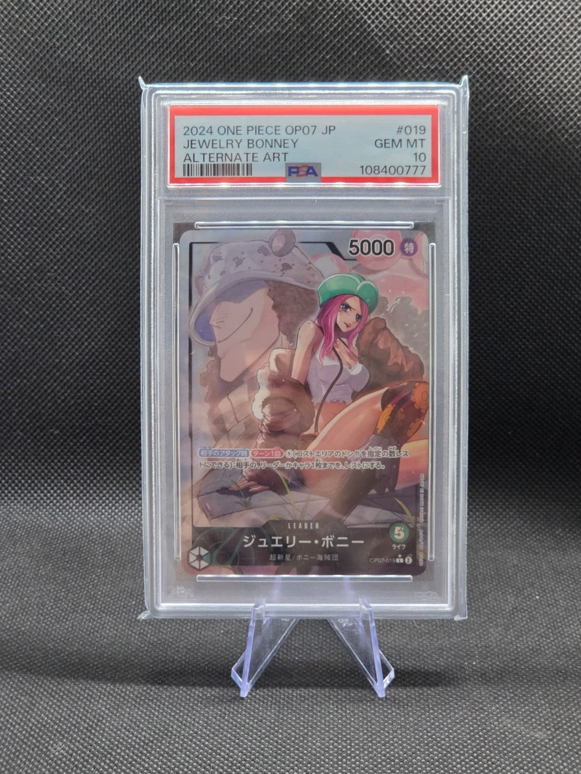 PSA 10 Jewelry Bonney OP07-019 500 Years in the Future Japanese