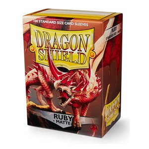100 Dragon Shield Sleeves - Matte Ruby