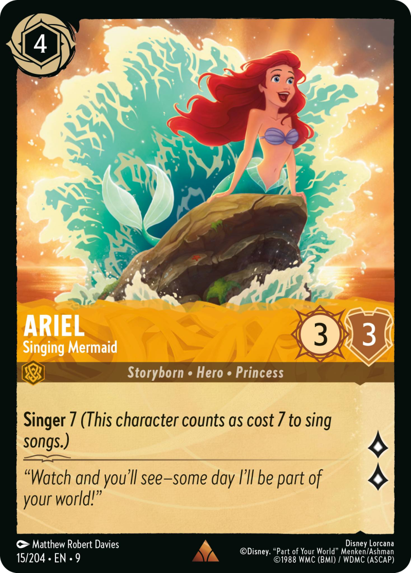 9FAB-15 Ariel - Singing Mermaid R
