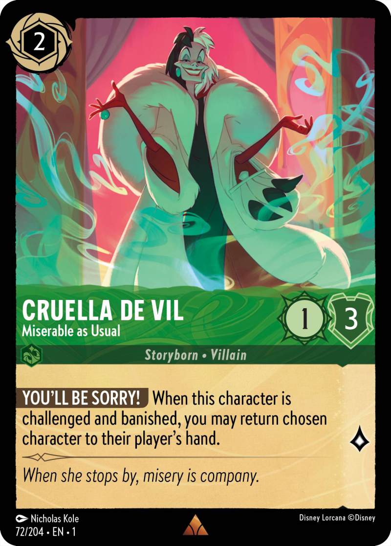 1TFC-72 Cruella De Vil - Miserable As Usual R