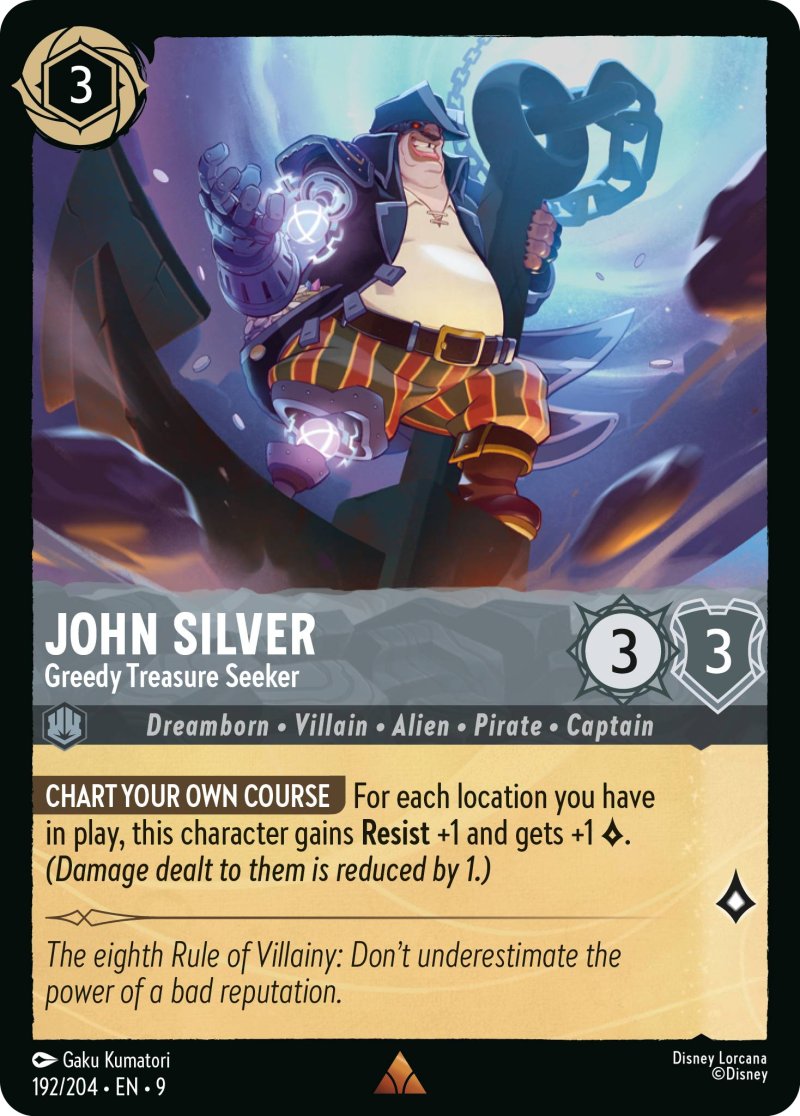 9FAB-192 John Silver - Greedy Treasure Seeker R