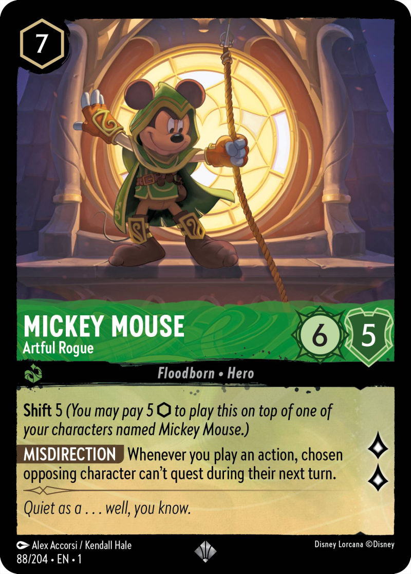 1TFC-88 Mickey Mouse - Artful Rogue SR