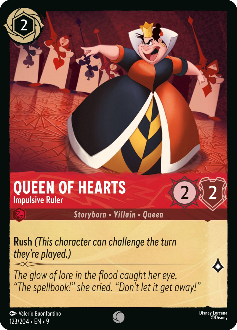 9FAB-123 Queen of Hearts - Impulsive Ruler C