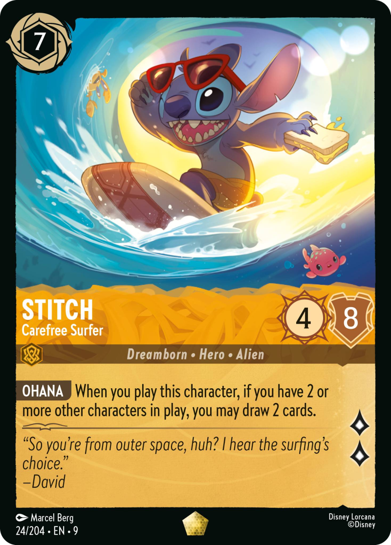 9FAB-24  Stitch - Carefree Surfer L