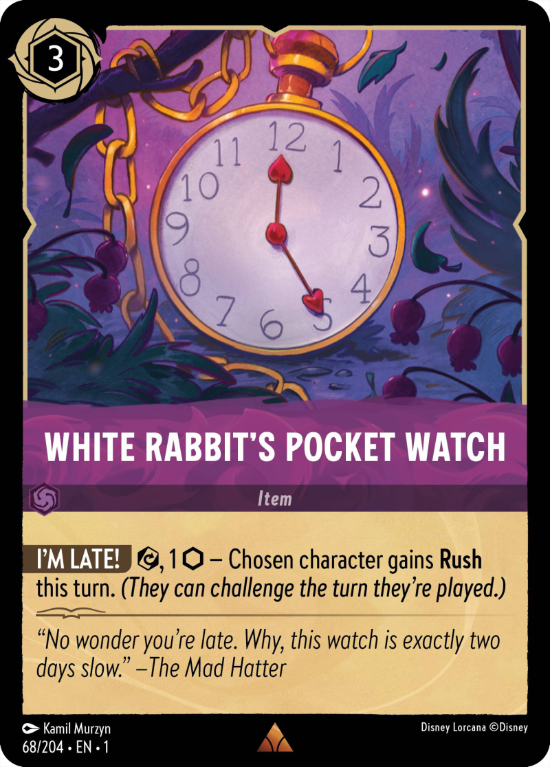 1TFC-68 White Rabbit's Pocket Watch R