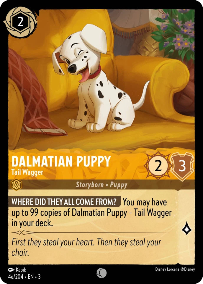 3INK-4e Dalmatian Puppy - Tail Wagger C