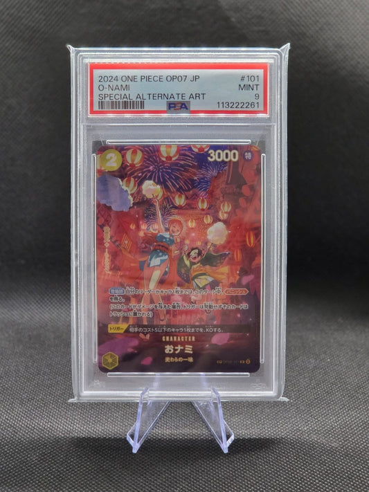 PSA 9 O-Nami OP06-101 SP 500 Years In The Future Japanese
