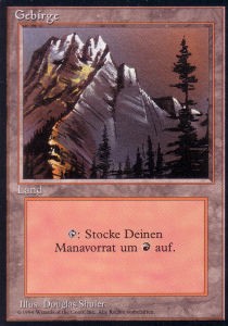 Mountain (V.1) - Foreign Black Bordered (Land) [DTL-290]