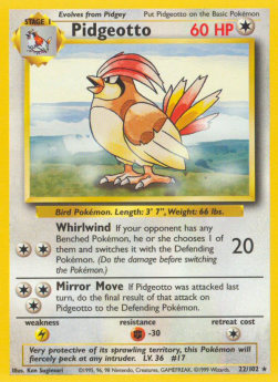 Pidgeotto - Base Set (Rare) [BS-22]