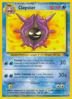 Cloyster - Fossil (Uncommon) [FO-32]
