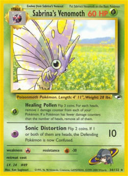 Sabrina's Venomoth - Gym Heroes (Rare) [GH-34]