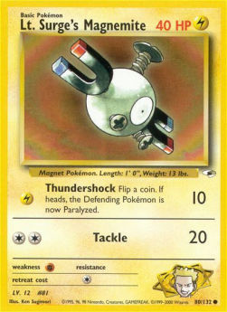 Lt. Surge's Magnemite - Gym Heroes (Common) [GH-80]
