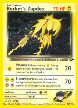 Rocket's Zapdos - Gym Challenge (Holo Rare) [GC-15]