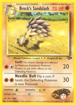Brock's Sandslash - Gym Challenge (Uncommon) [GC-36]
