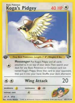 Koga's Pidgey - Gym Challenge (Uncommon) [GC-49]