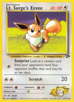 Lt. Surge's Eevee - Gym Challenge (Uncommon) [GC-51]