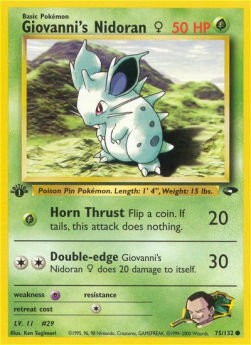 Giovanni's Nidoran - Gym Challenge (Common) [GC-75]