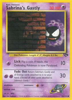 Sabrina's Gastly - Gym Challenge (Common) [GC-96]