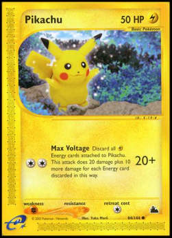 Pikachu - Skyridge (Common) [SK-84]