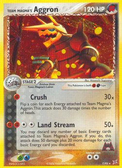Team Magma's Aggron - EX Team Magma vs Team Aqua (Holo Rare) [MA-7]