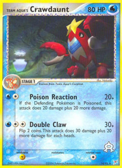 Team Aqua's Crawdaunt (Water) - EX Team Magma vs Team Aqua (Rare) [MA-14]