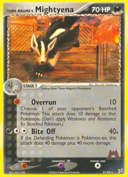 Team Magma's Mightyena - EX Team Magma vs Team Aqua (Rare) [MA-21]