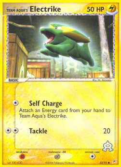 Team Aqua's Electrike (Self Charge) - EX Team Magma vs Team Aqua (Common) [MA-53]