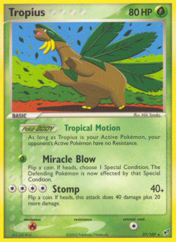 Tropius - EX Deoxys (Rare) [DX-27]