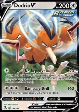 Dodrio V - Fusion Strike (Ultra Rare) [FST-201]