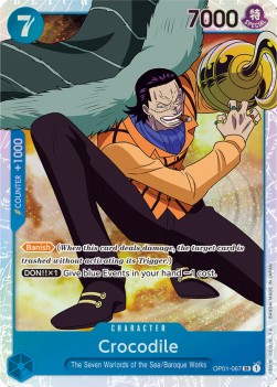 Crocodile (OP01-067) (V.1) - Romance Dawn (Super Rare) [OP01-067]