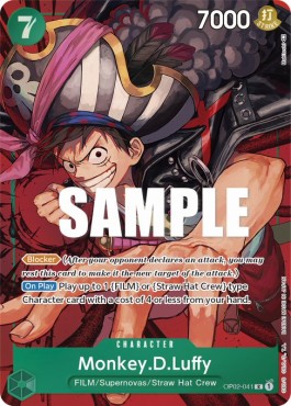Monkey.D.Luffy (OP02-041) (V.2) - Paramount War (Alternate Art) [OP02-041]