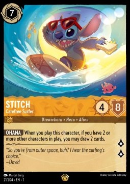 Stitch - Carefree Surfer (V.1) - The First Chapter (Legendary) [1TFC-21]