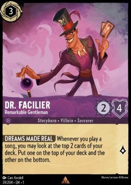 Dr. Facilier - Remarkable Gentleman - The First Chapter (Rare) [1TFC-39]
