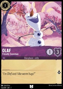 Olaf - Friendly Snowman - The First Chapter (Uncommon) [1TFC-52]