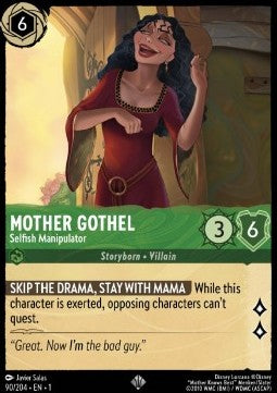 Mother Gothel - Selfish Manipulator - The First Chapter (Super Rare) [1TFC-90]