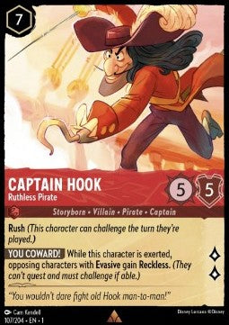 Captain Hook - Ruthless Pirate - The First Chapter (Rare) [1TFC-107]