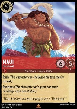 Maui - Hero to All (V.1) - The First Chapter (Rare) [1TFC-114]