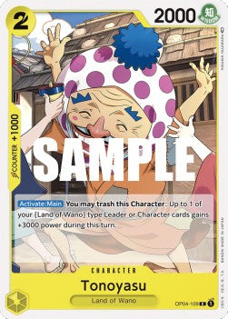 Tonoyasu (OP04-109) - Kingdoms of Intrigue (Common) [OP04-109]