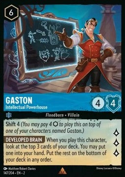 Gaston - Intellectual Powerhouse - Rise of the Floodborn (Rare) [2ROF-147]