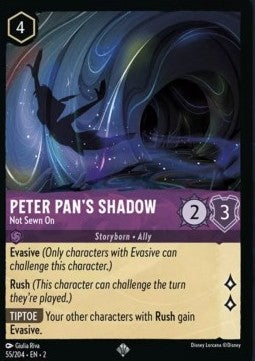 Peter Pan's Shadow - Not Sewn On - Rise of the Floodborn (Super Rare) [2ROF-55]