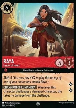 Raya - Leader of Heart - Rise of the Floodborn (Super Rare) [2ROF-123]