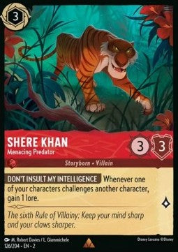 Shere Khan - Menacing Predator (V.1) - Rise of the Floodborn (Rare) [2ROF-126]