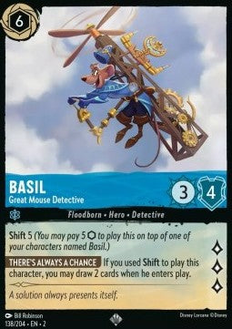 Basil - Great Mouse Detective - Rise of the Floodborn (Super Rare) [2ROF-138]