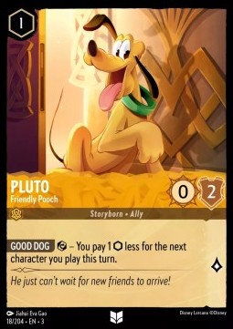 Pluto - Friendly Pooch - Into the Inklands (Uncommon) [3INK-18]