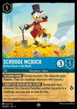 Scrooge McDuck - Richest Duck in the World (V.1) - Into the Inklands (Super Rare) [3INK-154]