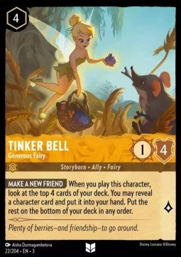 Tinker Bell - Generous Fairy - Into the Inklands (Uncommon) [3INK-22]