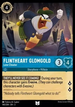 Flintheart Glomgold - Lone Cheater - Into the Inklands (Uncommon) [3INK-140]