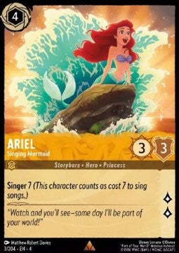 Ariel - Singing Mermaid - Ursula's Return (Rare) [4URS-3]