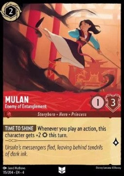 Mulan - Enemy of Entanglement - Ursula's Return (Uncommon) [4URS-115]