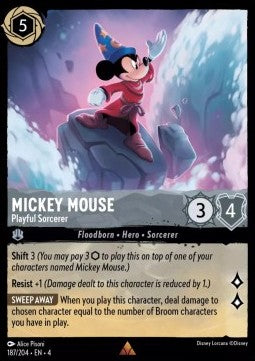 Mickey Mouse - Playful Sorcerer (V.1) - Ursula's Return (Rare) [4URS-187]